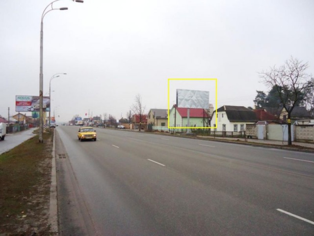 Щит 6x3,  г.Бровары, ул. Киевская, 30, перед перекрестком с ул.Чапаева