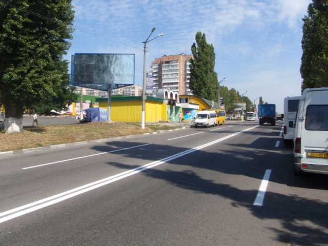 Щит 6x3,  м. Обухів», вул..Київська, 117  (автозупинка  "Піщана")
