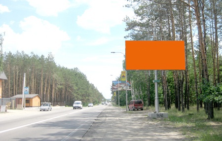 Щит 6x3,  ул. Шевченка, направление Буча-Киев, возле ресторана РИМ