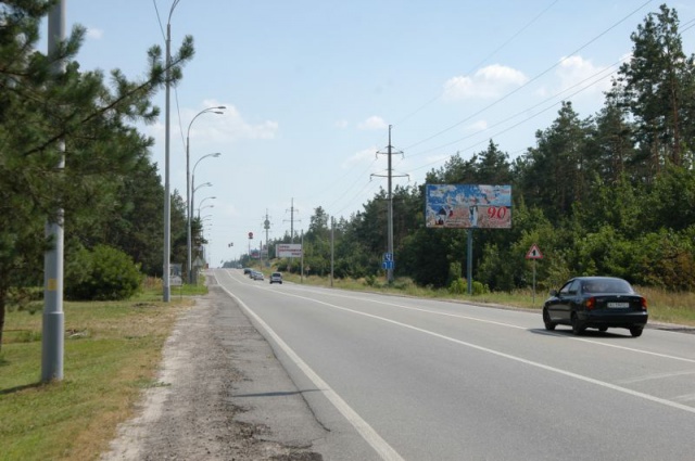 Щит 6x3,  Р-01 «Київ-Обухів», км. 31+040 праворуч