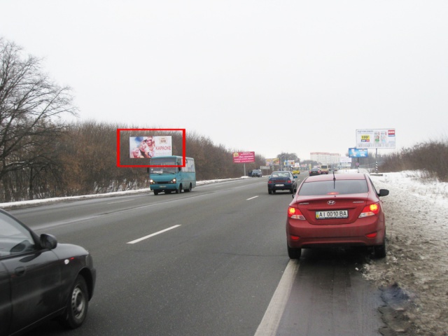 Щит 6x3,  Траса Е40, вул. Київський Шлях, 34км+200, в'їзд у м. Бориспіль з м. Київ.