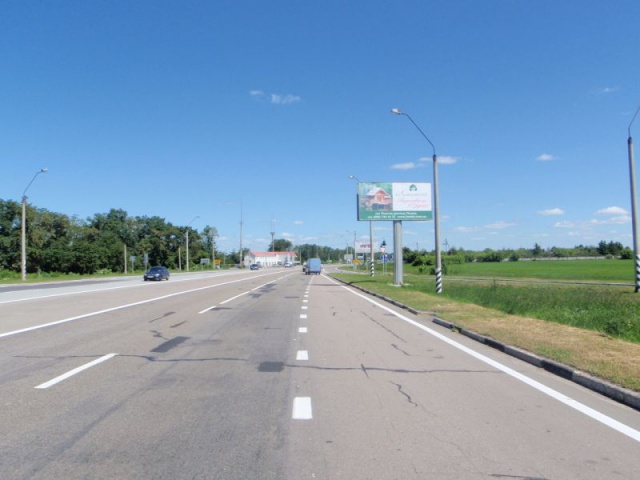 Щит 6x3,  Автотранспортна розв'язка біля м. Біла Церква, виїзд з м.Біла Церква,  78км+610 ліворуч
