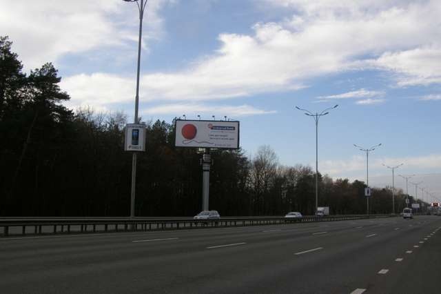 Суперборд 12x5,  Бориспольская трасса 16км+370м от Киева (№3 справа) (в напр. Киева)