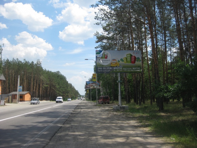 Щит 6x3,  ул. Шевченка, направление Буча-Киев,возле кафе РИМ