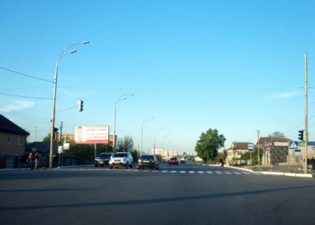 Щит 6x3,  г.Бровары, ул.Киевская, 29, перекресток с ул.Чапаева