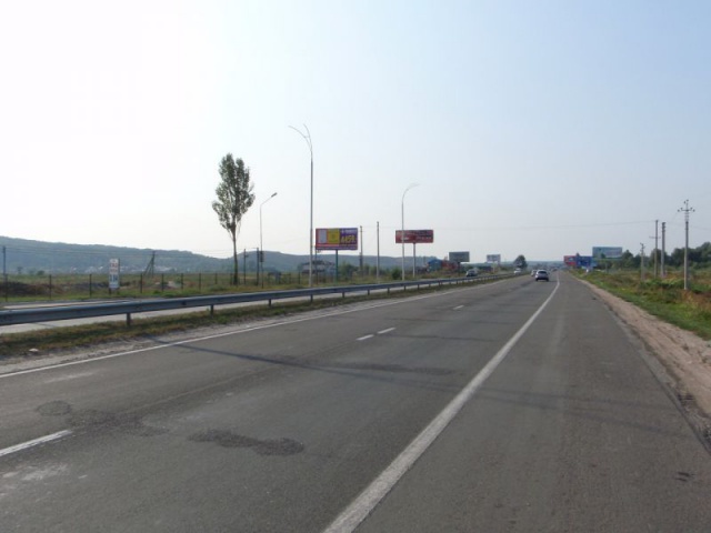 Щит 6x3,  Поворот на Підгірці; 26км+100 праворуч