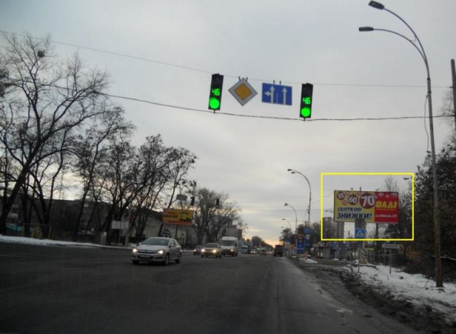 Щит 6x3,  г.Бровары, ул. Киевская_ул.Лесная, въезд в Бровары, заправка Газовик
