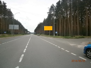 Щит 6x3,  ул. Университетская, за кладбищем (по Ирпенской трассе направление на Киев)