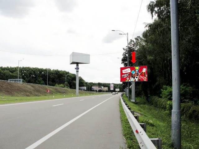 Щит 6x3,  Бориспольская трасса, поворот на Аэроп.-1 ( в  Аэропорт, справа)