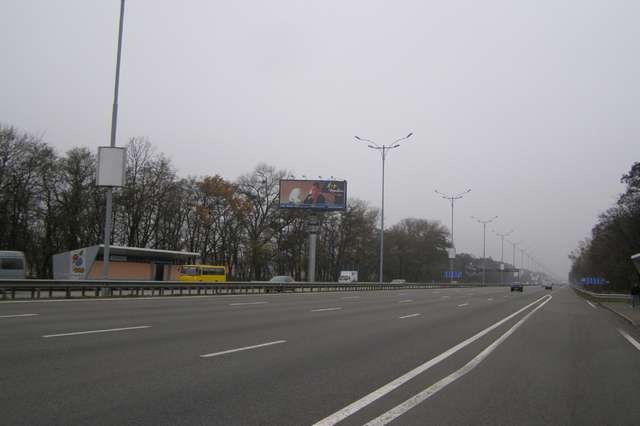 Суперборд 12x5,  Бориспольская трасса 17км+970м от Киева ( №4 справа) (в напр. Киева)