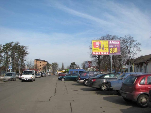 Щит 6x3,  Ирпень 01, ул. Центральная, центр. фасад ж/д вокзала, парковка, напр. мемориала