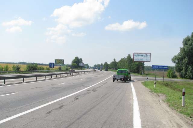 Щит 6x3,  Киев - Одесса 19 км+200м от Киева (в напр. Одессы; поворот на Калиновку)