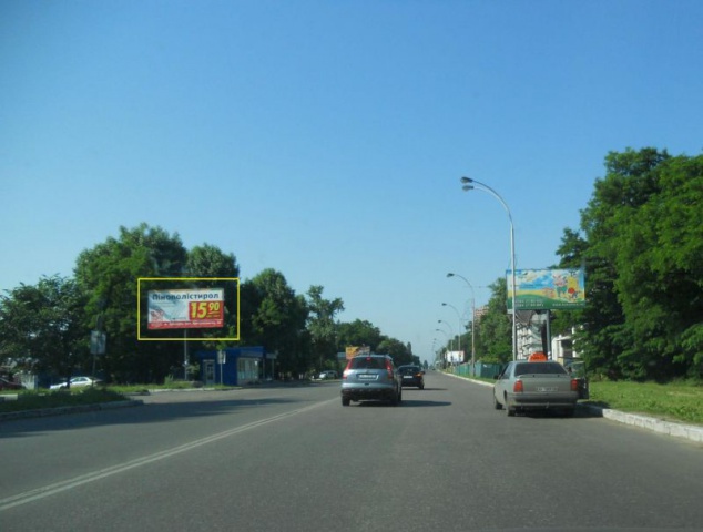 Щит 6x3,  г.Бровары, ул.Киевская, остановка, заезд на рынок СБС