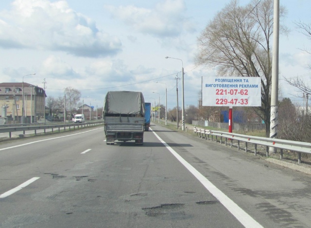Щит 6x3,  М-06 Киев-Чоп, км 31+230 (с. Гуровщина)