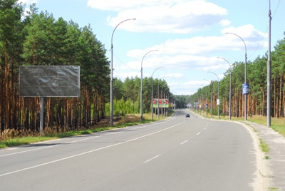 Щит 6x3,  ул. Университетская (по Ирпенской трассе направление из Киева)