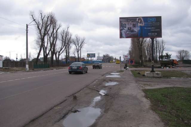 Щит 6x3,  Киев - Иванков 21 км + 100 м поселок Петровцы (в напр. Киева)