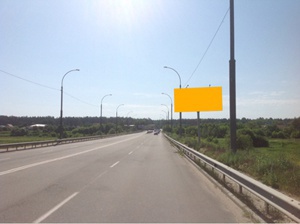 Щит 6x3,  на мосту через р. Ирпень, въезд в пгт. Романовка