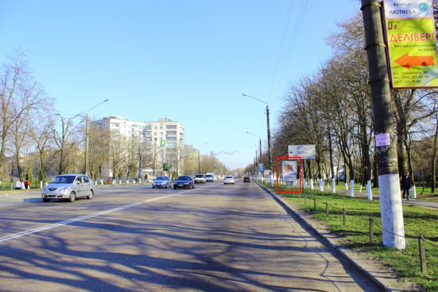 Сітілайт 1.2x1.8,  вул. Київський Шлях, поблизу  ресторану "Нон - стоп"