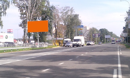 Щит 6x3,  ул. Новое шоссе , направление на Киев, рядом с ТЦ Модуль, на остановке