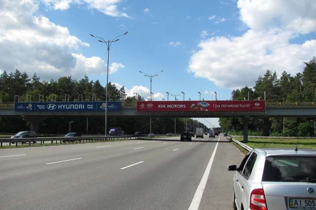 Міст 24x2,  Бориспольская трасса 11км+264м до Киева (первый мост) (в напр. Киева: поверхность справа)