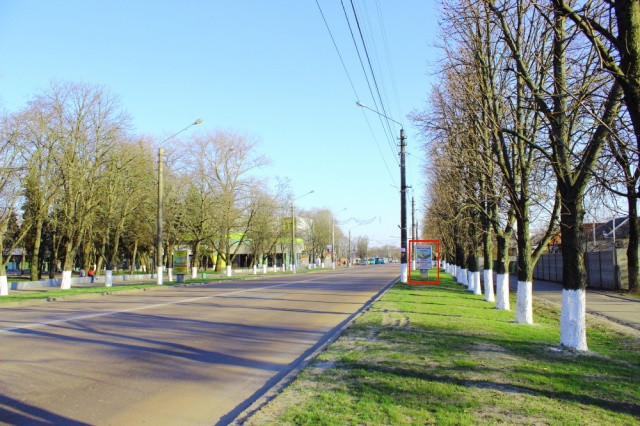 Сітілайт 1.2x1.8,  вул. Київський Шлях, 48, навпроти центрального парку