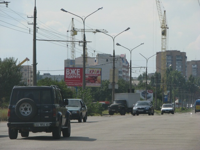 Щит 6x3,  Б. Церковь, ул. Леваневского, поворот на "Агросоюз", из центра, на тролл. остановке