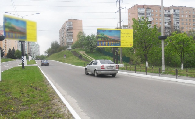 Щит 6x3,  Набережная/пр-т Шевченко (в центр Вышгорода) (А)