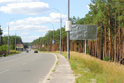 Щит 6x3,  ул. Университетская (по Ирпенской трассе направление из Киева)