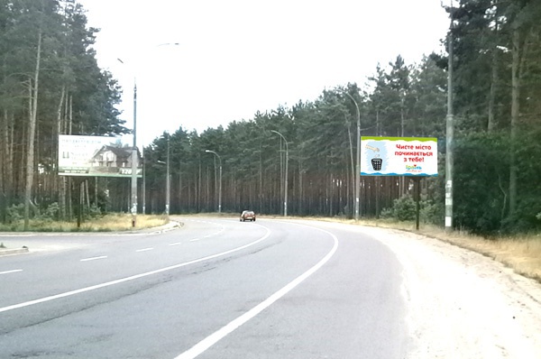 Щит 6x3,  ул. Университетская, возле новостроек (направление на Киев)