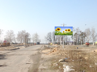 Щит 6x3,  ул. Депутатская, выезд на трассу,напротив Варшавского рынка