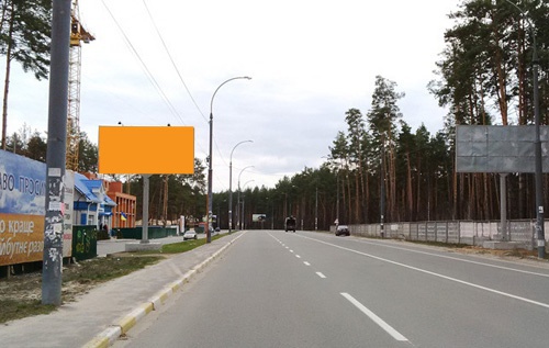 Щит 6x3,  ул. Университетская, возле новостроек (по Ирпенской трассе направление на Киев)