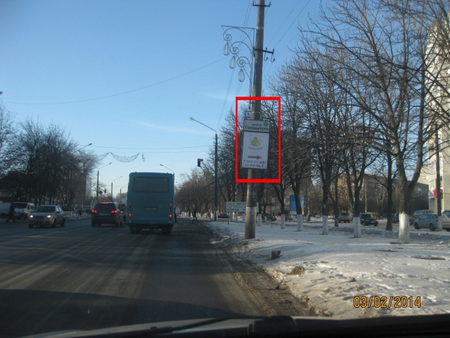 Сітілайт 0.86x1.2,  вул. Київський Шлях, поворот на вул. Головатого