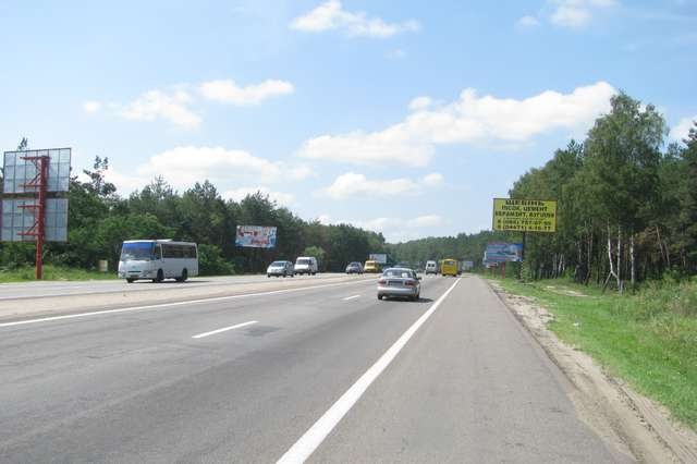 Щит 6x3,  Киев - Одесса 10 км+900м от Киева (справа в напр. Одессы)