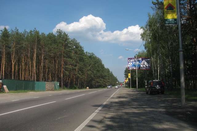 Щит 6x3,  Киев - Ковель 12км+200м от Киева (выезд из Бучи, в напр. г.Киев)
