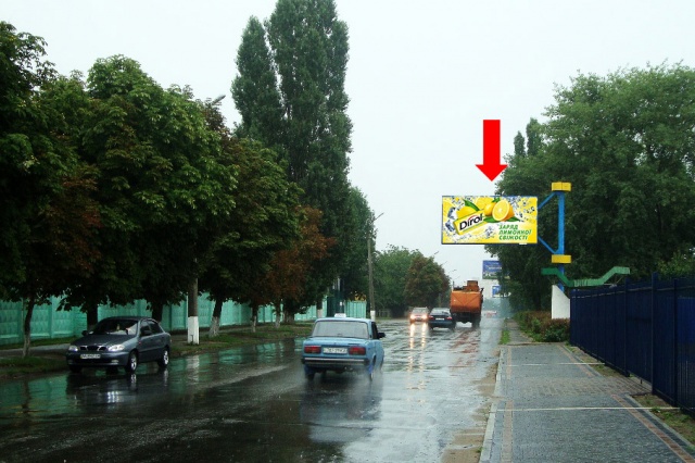 Щит 6x3,  Сквирское шоссе, возле админкорпуса ООО "Полис"
