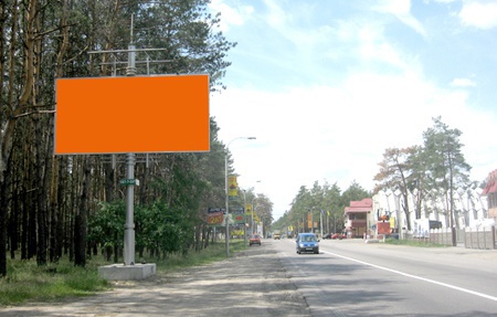 Щит 6x3,  ул. Шевченка, направление Киев-Буча, возле ресторана РИМ