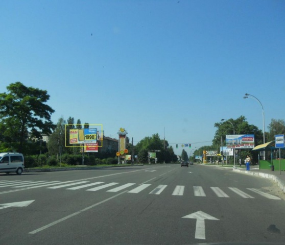Щит 6x3,  г.Бровары, ул.Киевская, 294, перекресток с ул.Гагарина, напротив ОЛДИ