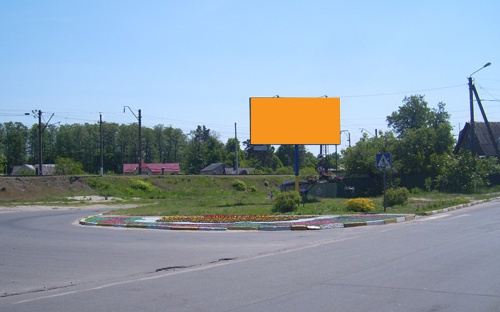 Щит 6x3,  ул. Центральная, район вокзала (по дороге в объезд переезда)
