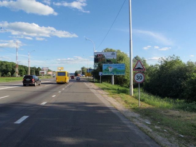 Щит 6x3,  Поворот на Лісники;   20км+680 праворуч