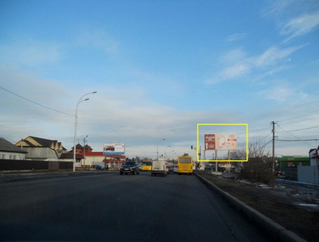 Щит 6x3,  г.Бровары, ул.Киевская, 90, перекресток с ул.Пушкина, м-н Фора