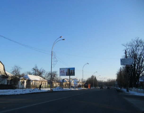 Щит 6x3,  г.Бровары, ул.Киевская, 147, перекресток с ул.Разина, Тупой переулок