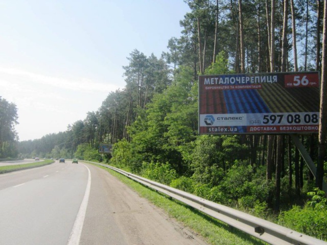 Щит 6x3,  Черниговская трасса, объезд г.Бровары, км 19+020 право,200м поворот на Броварской пр-т