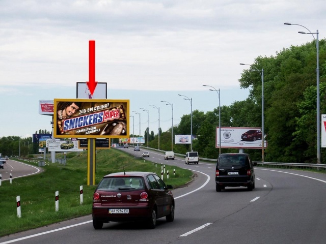 Скролл 6x3,  Трасса Киев-Борисполь, разделитель, от а/п Борисполь на Киев
