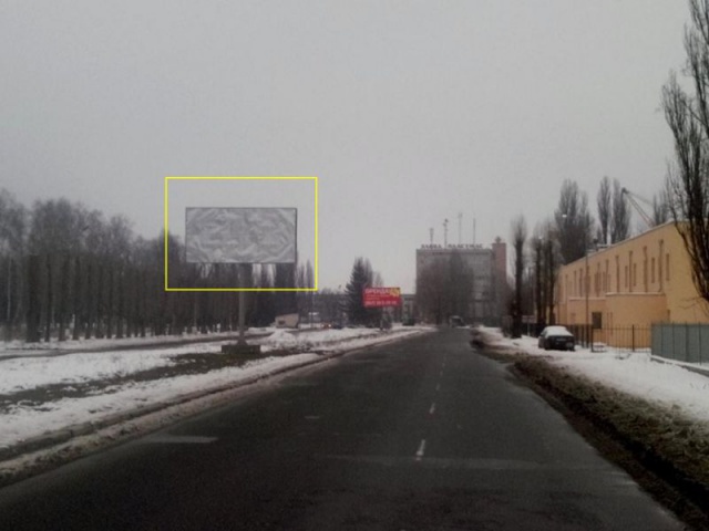 Щит 6x3,  г.Бровары, бул. Незалежности, з-д пластмасс, разделитель