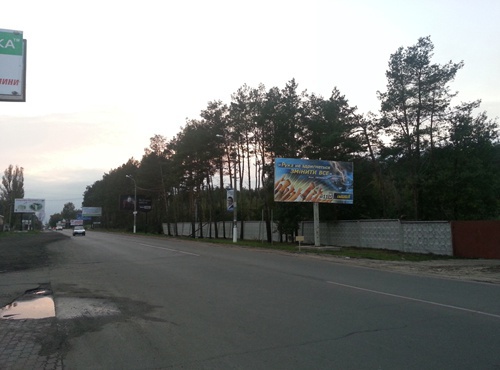 Щит 6x3,  ул. Чкалова, въезд в Ирпень (Киев-Ирпень,)