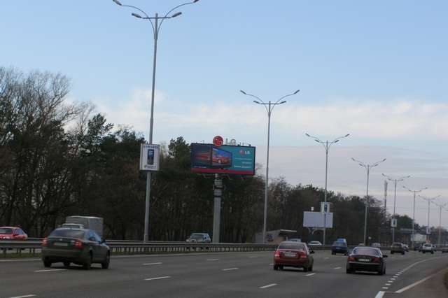 Суперборд 12x5,  Бориспольская трасса 14км+040м от Киева (№2 справа) (в напр. Киева)