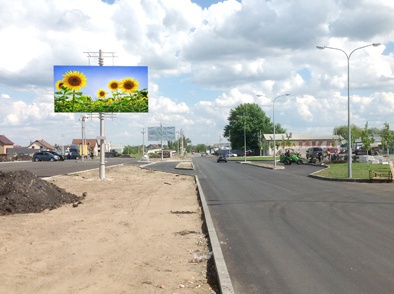Щит 6x3,  ул. Депутатская, въезд с трассы, напротив Варшавского рынка
