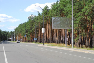 Щит 6x3,  ул. Университетская, возле кладбища (по Ирпенской трассе направление из Киева)