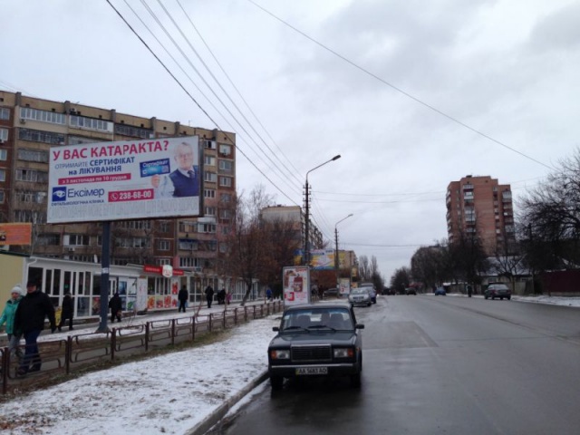 Щит 6x3,  г.Бровары, ул.Короленко, 54, 100м до ТЦ Форум