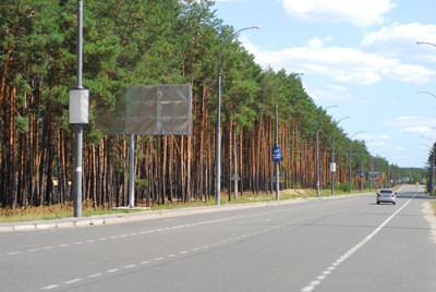 Щит 6x3,  ул. Университетская, возле кладбища (по Ирпенской трассе направление на Киев)